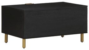 Mesa de centro 80x50x40 cm derivados de madeira preto
