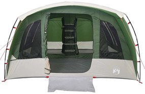 Tenda familiar túnel para 8 pessoas impermeável verde
