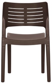 Cadeiras de jardim 2 pcs polipropileno cor moca