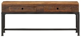 Móvel de TV 110x30x46 cm madeira recuperada maciça