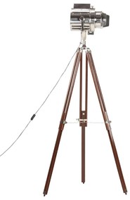 Candeeiro de chão tripé 180 cm madeira de mangueira maciça