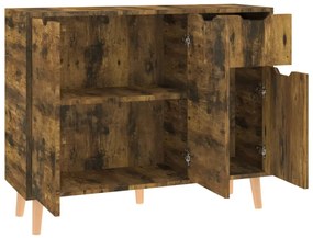 Aparador 90x30x72 cm derivados de madeira carvalho fumado