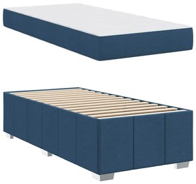 Estrutura da Cama Azul 90 x 190 cm tecido