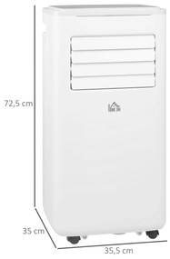 HOMCOM Ar Condicionado Portátil 9000BTU 1010W Refrigerador Ventoinha D