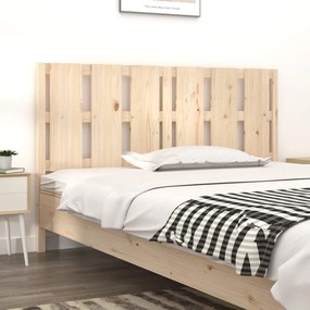 Cabeceira de cama 155,5x4x100 cm pinho maciço