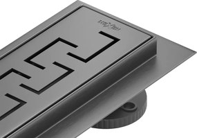 Mexen Flat 360° M15 ralo linear rotativo 60 cm, cinza escovado - 1E24060-40