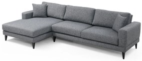 Sofá-Cama de Canto Nordic – Cinzento Escuro – 303 cm x 160 cm