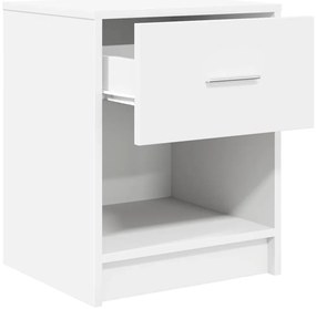 Mesa de cabeceira com gaveta 40x34x50 cm branco