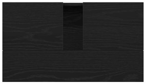 Gabinete de Pia vidaXL Preto Carvalho 58x33x60 cm Madeira Engenharia