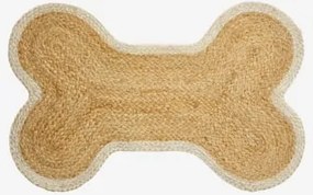 Tapete Para Animais De Estimação 45x70 Cm Em Juta Zeinara Beige Tapioca - Castanho Jute - Sklum