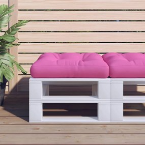Almofadão p/ sofá de paletes 60x60x12 cm tecido rosa