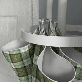 Cabide de Pé Ålesund com Suporte para Guarda-Chuvas – Ø34x177 cm – Bra