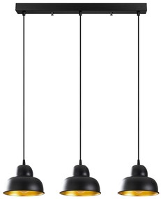 Candeeiro de Teto Berceste – Preto – 70 x 40 cm