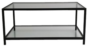 Mesa de Café Astro - Preto Fumado - 90x40x60cm