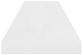 Prateleiras de parede suspensas 4 pcs 90x23,5x3,8cm MDF branco