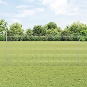 vidaXL Poste de Cerca 11 pcs Prateado 140 cm Aço