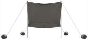 Toldo de praia com âncoras de areia 214x236 cm cinzento