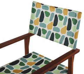 Conjunto de 2 capas multicolor motivo geométrico para cadeiras CINE Beliani