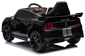 Carro elétrico para crianças Ford Shelby Mustang GT 500 Controlo remoto 2,4 GHz, Entrada USB, Luzes LED, Motor 2 x 30W, Licença ORIGINAL Preto