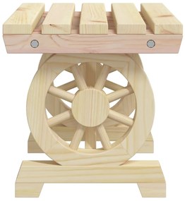 5 pcs conjunto de jantar p/ jardim madeira de abeto maciça