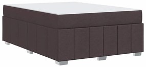 Estrutura da Cama Castanho escuro 160 x 200 cm tecido