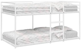 Beliche sem colchão 100x200 cm aço branco