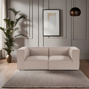 Sofá 2 Lugares Sora – Bege Areia – 190x65x95 cm