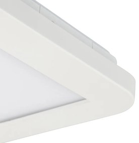 Teto branco 17 cm com LED 3 níveis regulável IP44 - Steve Moderno