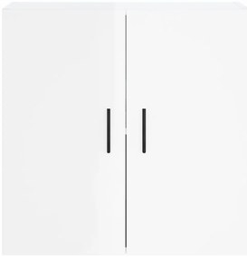 Armário de parede 60x31x60cm derivados madeira branco brilhante