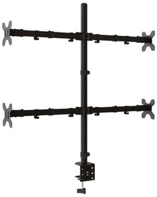 Suporte para monitor VESA 75/100 mm aço preto