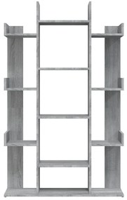 Estante 86x25,5x140 cm derivados de madeira cinzento sonoma