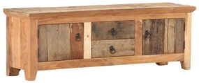 Móvel de TV 120x30x40 cm madeira acácia e recuperada maciças