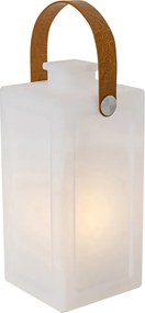 Candeeiro de mesa moderno branco efeito chama recarregável IP44 - Stard