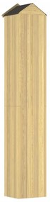 Abrigo p/ ferramentas de jardim 40x33x222 cm pinho impregnado