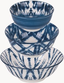 Taças de porcelana Blue, conjunto de 3