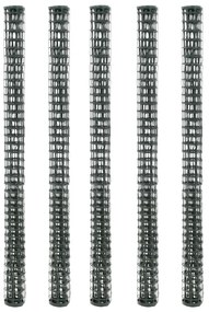 Redes de vedação para jardim 5 pcs PEAD 1x1,2 m verde