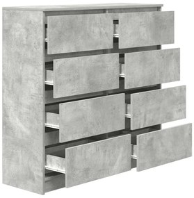 Aparador 100x35x99 cm derivados de madeira cinzento cimento