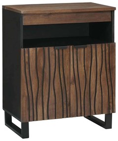 vidaXL Buffet Castanho 60 x 33 x 75 cm Madeira de mangueira maciça