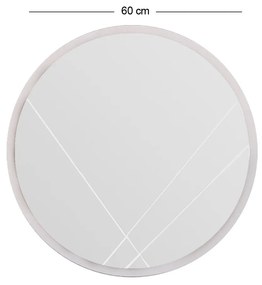 Espelho Iuydu – Branco – 60 x 60 x 2,2 cm