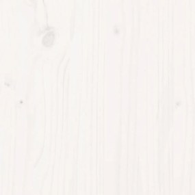 Cama de solteiro pequena p/ idosos 75x190cm pinho maciço branco