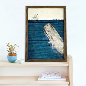 Pintura Decorativa em MDF com Moldura MZM755 – Multicolor – 50 x 70 cm
