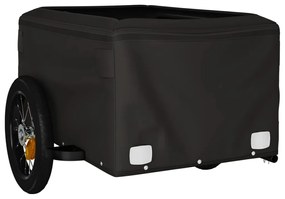 Reboque para bicicleta 30 kg ferro preto e verde