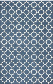 Tapete artesanal de lã de pelo curto Bessa