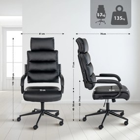 Cadeira de Escritório Campo Preta