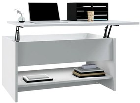 Mesa de centro 80x50x40 cm derivados de madeira branco