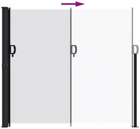 Toldo lateral retrátil 180x300 cm branco