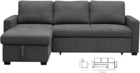 Chaiselongue Paton (c/cama | 224cm )