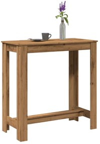 Mesa de bar 102x50x103,5cm derivados madeira carvalho artisiano