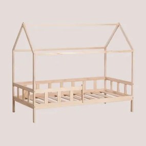 Cama De Madeira Para Colchão De 90 Cm Kelly Kids Madeira Natural & Cama & 90 X 190 Cm - Sklum