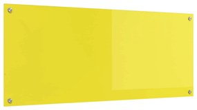 vidaXL Proteção de Cozinha Amarelo 120 x 50 cm vidro temperado